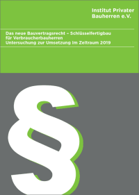 Studie zum Bauvertragsrecht: Verbraucherrechte für private Bauherren sind weiterhin kaum bekannt