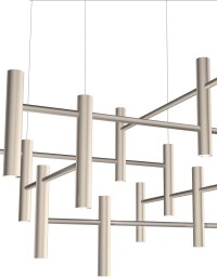 Evolution à la Sattler als abgependelte Lichtskulptur oder Spots