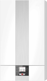 Neue, um 85% heruntermodulierende Gas-Brennwertgeräte von Wolf für Leistungen bis 55 kW