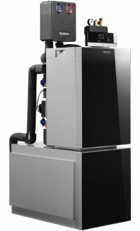 Neues Hybrid-Heizsystem von Buderus verbindet förderfähig fossile und regenerative Energie