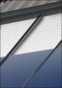 Wie bitte? Sonnenschutzvorhang für Solarthermiemodule?