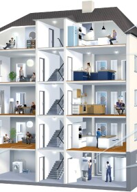 Das durchschnittliche Mehrfamilienhaus ist 42 Jahre alt und hat sieben, 65 m² große Nutzeinheiten