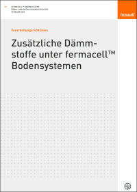 Neue Verlegeempfehlung für zusätzliche Dämmstoffe unter Fermacell-Trockenestrichelementen