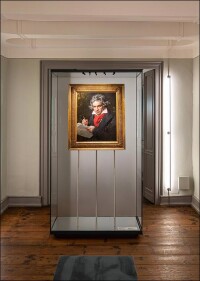 Mit Keimfarben herausgeputztes Beethoven-Haus in Bonn