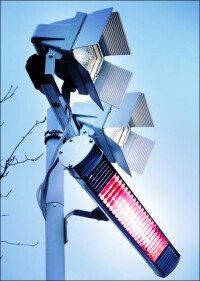 Lieber Infrarot-Kurzwellen-Heizstrahler als Heizpilze