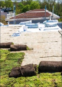 Mit RIB-ROOF und Dachbegrünung sanierte Wohnhaussiedlung in Augsburg