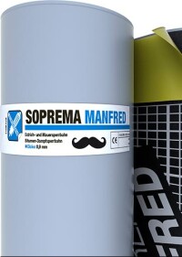 Sopremas kaltselbstklebender Manfred als Abdichtung auf Bodenplatten, unter Mauerwerk,...