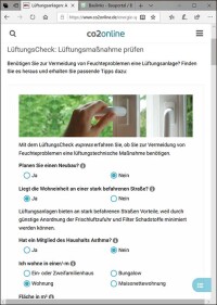 Kostenloser Online-Test zur kontrollierten Wohnraumlüftung