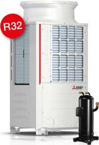 City Multi VRF-Systeme von Mitsubishi Electric künftig auch mit R32