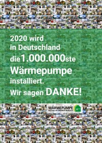Millionste Wärmepumpe in Deutschland