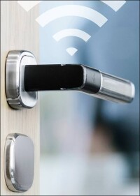 Aperio H100 von Assa Abloy: Eleganter Türdrücker mit integrierter, drahtloser Zutrittskontrolle