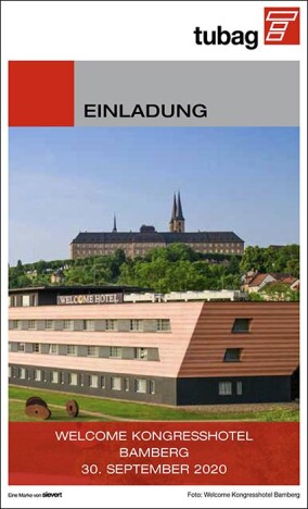 17. Tubag Sanierungsforum am 30. September Corona-bedingt nur mit maximal 80 Teilnehmern