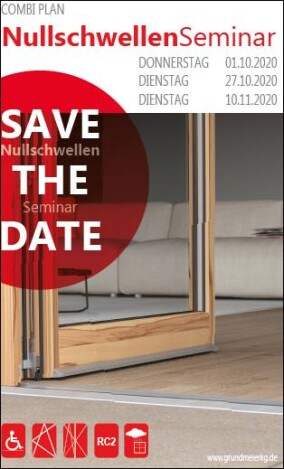 Seminare zum Thema Nullschwelle am 1. und 27.10. sowie 10.11. in Gütersloh