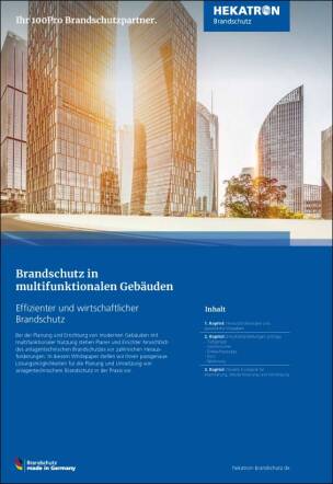 Whitepaper von Hekatron „Brandschutz in multifunktionalen Gebäuden“