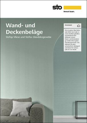 Sto-Broschüre „Wand- und Deckenbeläge“