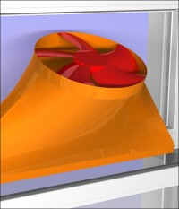 WindowBooster (nicht nur für Schulen): einfache, aktive Lüftung über gekippte Fenster