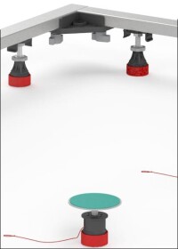 Neuer, umfangreich einstellbarer Montagerahmen SF für schwere Duschwannen aus Mineralguss