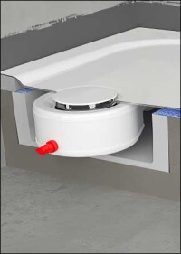 Kaldeweis Installationsbox S-IX für leichtere Montage von emaillierten Duschflächen