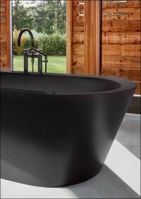Silhouette-Badewannen von Bette künftig auch in mattschwarz