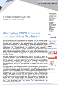 Akutplan 2025 für soziales und bezahlbares Wohnen: u.a. für 1.108 Euro/m² vom Büro zur Wohnung