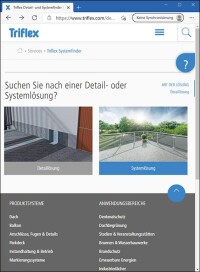 Digitaler Detail- und Systemfinder von Triflex online