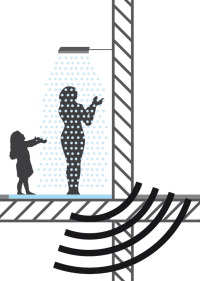 Wedi schafft mit Nonstep ProS den Spagat zwischen Schallschutz und Aufbauhöhe unter Duschboards