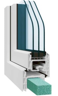 evoCore+ von Salamander: stabilisierender Schaumkern statt Stahlarmierung in Kunststofffenstern