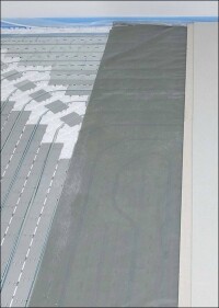 Elektro-Flächenheizung für Wand und Fußboden zusammen mit Fermacell-Gipsfaser-Platten