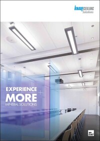 Neue Broschüre zu mineralischen Deckenplatten und Einzelabsorbern von Knauf Ceiling Solutions