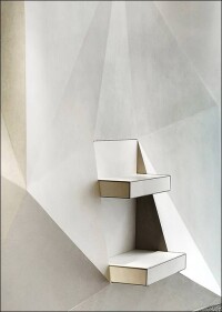 Knauf Formteile mit kristallinen Faltungen und idealer Raumakustik im Düsseldorfer BiZ