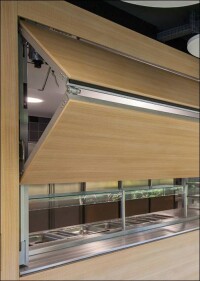 Flexible Mensagestaltung mittels Hebefaltläden