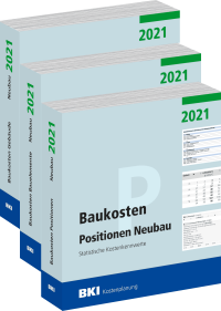 „BKI Baukosten Neubau 2021“: Baukosten für 76 Gebäudearten nach DIN 276
