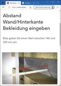 Brandriegel-Rechner von Rockwool online