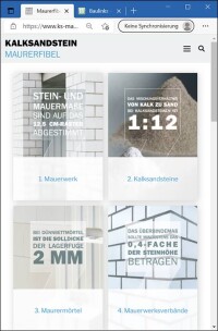 Kalksandstein-Maurerfibel künftig online und um praktische Videos erweitert