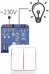 Unterputz-Empfänger von Somfy für die Smart Home-Nachrüstung bestehender Elektroinstallationen
