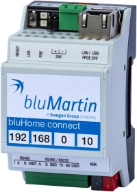 bluHome Connect bindet dezentrale freeAir-Lüftungsgeräte in KNX-, BACnet- und Modbus-Systeme ein