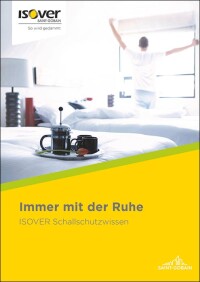 Schallschutz-Broschüre von Isover mit Grundlagenwissen und spezifischen Konstruktionsvorschlägen