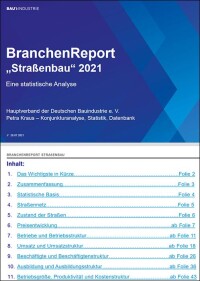 StraßenbauReport 2021 von der Bauindustrie veröffentlicht