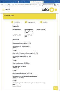 SitaAce 2go: Gully-Berechnungshilfe für unterwegs