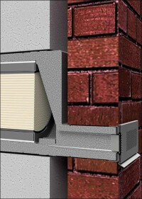 Dezenter Fassadenabschluss von inVENTer für zweischaliges Mauerwerk und WDV-Systeme
