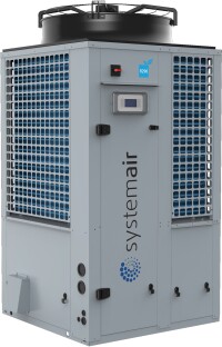 Luftgekühlter Kaltwassersatz mit Wärmepumpenfunktion von Systemair mit Propan