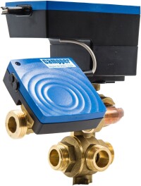 Elektronischer 6-Wege-Kugelhahn für Heiz- und Kühldecken mit Bluetooth-Schnittstelle