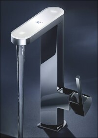 Grohe-Waschtischarmatur mit digitaler Temperaturanzeige