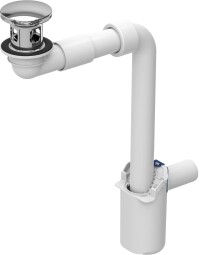 Raumsparender Waschbeckenablauf von Geberit für mehr Platz unterm Waschtisch