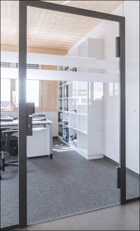 Ausgezeichnetes verdeckt liegendes Band von Basys für Ganzglastüren