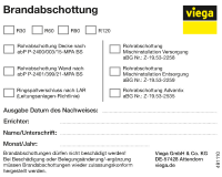 Kennzeichnungspflicht für alle klassifizierten Rohrabschottungen