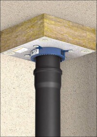 Doymas Curaflam MiWo-Block zur Leitungsabschottung an unterseitig gedämmten Decken