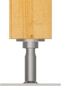 Belastbare und optional auch nivellierbare Stützenfüße von Sihga