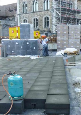 Erweiterung des Landesmuseums Zürich lastabtragend gebettet auf Foamglas-Wärmedämmplatten