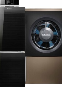 Buderus kombiniert Öl-Brennwertkessel und Wärmepumpe in einem Hybridsystem